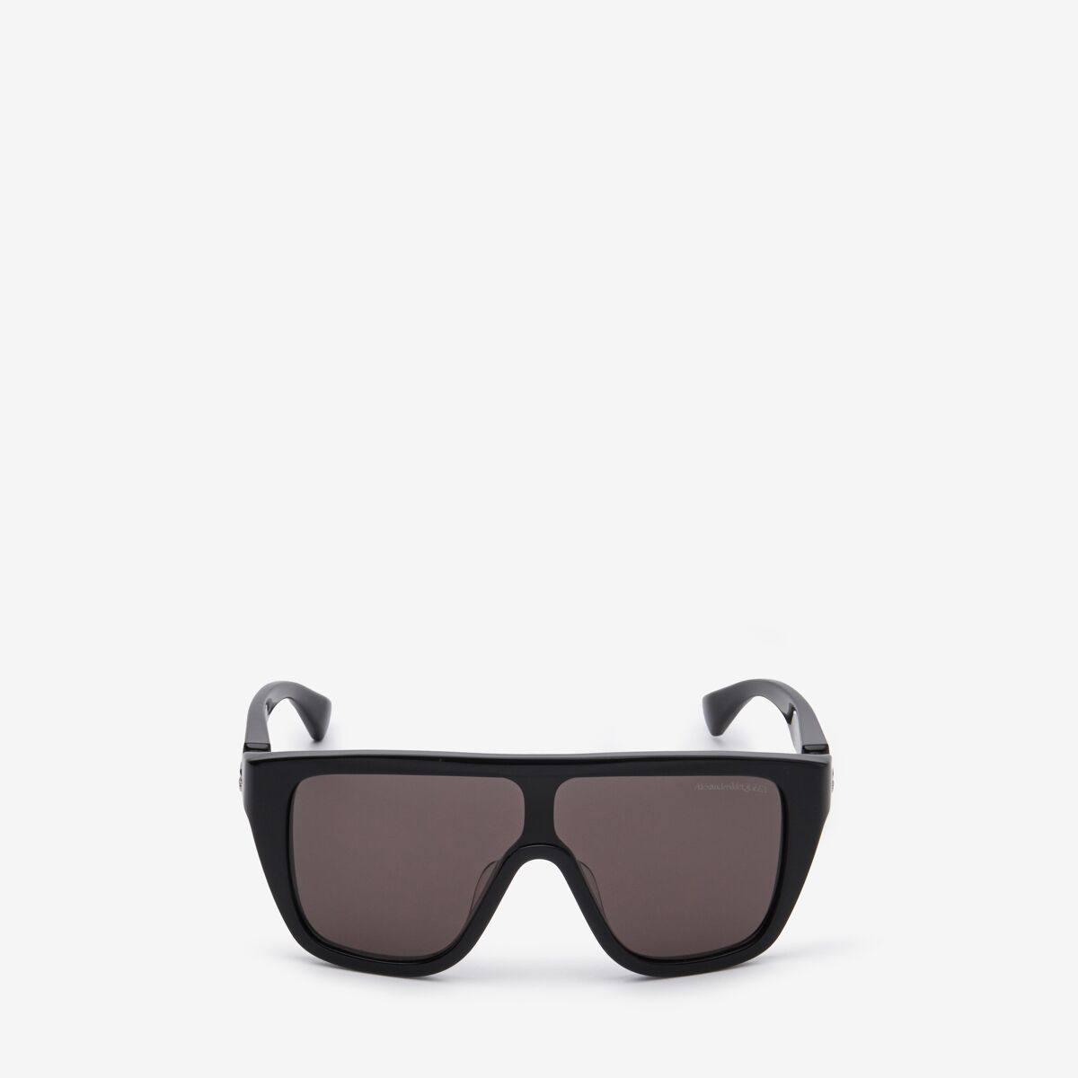 Alexander McQueen Unisex Black Floating Skull Mask Sunglasses (Acetate)